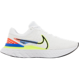 36 ½ - Nylon Sportssko Nike React Infinity Run Flyknit 3 Premium M - White/Black/Fluorescent Yellow/Racer Blue/Bright Crimson