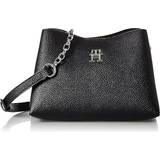 Tommy Hilfiger Women's TH Emblem Crossover Shoulder Bag - Black