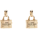 Marc Jacobs The Tote Bag Earrings - Gold/Transparent