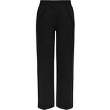 Dame - Nylon Bukser Only Wide Fitted Trouser - Black