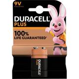 Alkalisk - Batterier - Sort Batterier & Opladere Duracell 9V Plus