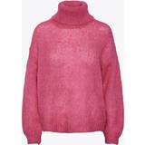 Y.A.S Uld Overdele Y.A.S Lambi Long Sleeve Knit Rollneck Sweater - Pink