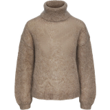 Y.A.S Uld Overdele Y.A.S Lambi Long Sleeve Knit Rollneck Sweater - Beige