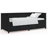 VidaXL Daybeds - Træ Sofaer vidaXL Day Bed Black Sofa 207.5cm