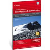 Bøger Calazo förlag Høyfjellskart Jotunheimen: Galdhøpiggen & Glittertinden 1:25 000, OneSize, NoColour