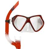 Rød Dykning & Snorkling Bestway Hydro-Pro Silikone Dykkersæt Maske Snorkel