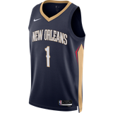 Basketballsæt Kamptrøjer Nike NBA New Orleans Pelicans Williamson #1 Jersey, College Navy