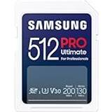 Samsung 512 GB Hukommelseskort Samsung PRO Ultimate MB-SY512S SDXC UHS-I Memory Card 512GB 200MB/s > På fjernlager, levevering hos dig 21-11-2023