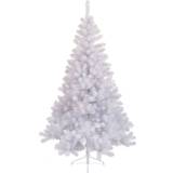 Med håndtag Brugskunst Kaemingk hvidt grantræ, kunstigt Juletræ 150cm
