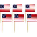 Bagetilbehør Buffet flag USA Kagedekoration