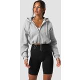 ICANIWILL Tøj ICANIWILL Everyday Cropped Hoodie Wmn, Light Grey Melange
