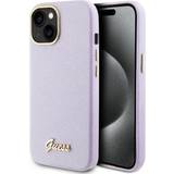 Guess Mobiltilbehør Guess iPhone 15 Cover Full Glitter Wrapped Lilac