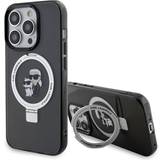 Karl Lagerfeld Covers & Etuier Karl Lagerfeld iPhone 15 Pro Max Cover Ring Stand MagSafe Sort