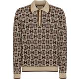 Gucci L Overdele Gucci Horsebit jacquard polo shirt multicoloured