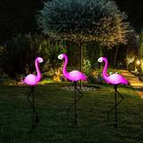 IP65 - Solceller Gulvlamper & Havelamper Shein Flamingo Pink Bedlampe 51.5cm 3stk