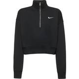 Nike Oversized Overdele Nike Sportswear Womens Phoenix Fleece Zip Black