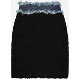 48 - Polyamid - Sort Nederdele Dolce & Gabbana Tweed and denim miniskirt