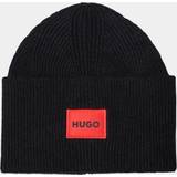 Hugo Boss Herre Huer Hugo Boss men's xaff beanie hat, black
