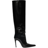 Høj hæl Høje støvler Saint Laurent Vendome leather knee-high boots black
