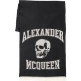 Alexander McQueen Tilbehør Alexander McQueen Varsity Logo Scarf - Black