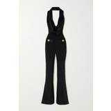 Balmain Sort Jumpsuits & Overalls Balmain Cowl-Neck Flared Jumpsuit - Black