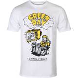 Grøn - Lang - M T-shirts & Toppe Green Day Longview Doodle White T-Shirt Weiß
