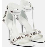 Balenciaga Sandaler med hæl Balenciaga Embellished leather sandals white
