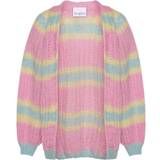 Dame - Gul - S Trøjer Noella Vera Knit Cardigan Pink/Light Blue/Yellow pastel