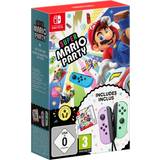 Joy con switch Nintendo Super Mario Party + Purple & Pastel Green Joy-Con Bundle (Switch)