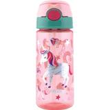 Nuby Sutteflasker & Service Nuby Soft Straw Push Drikkedunk Enhjørning 540 ml, Pink