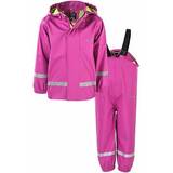 Regnsæt Børnetøj zigzag Rieti PU regnsæt Pink til børn
