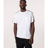 Versace T-shirts Versace Men's Chest Pocket Logo Tape T-Shirt White/003 White