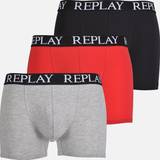 Replay Undertøj Replay 3-Pack Classic Logo Boxer Trunks, Black/Grey/Red