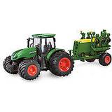 Amewi Fjernstyret legetøj Amewi 22638 RC-Traktor mit Sämaschine, Sound & Licht, 1:24 RTR grün