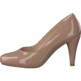 38 - Brun Højhælede sko Clarks Dalia Rose Nude Patent 39,5