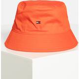 Bomuld - Orange Hatte Tommy Hilfiger Flag Bucket Hat Orange