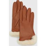 UGG Dame Handsker UGG Women's Tech-Compatible Shearling Gloves Chestnut