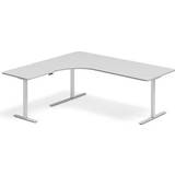 Ja (Manuel) - Sølv Skrivebord Ergoff hæve-sænkebord venstrevendt Skrivebord