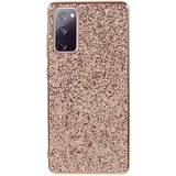 MTP Products Mobiltilbehør MTP Products Glitter Series Samsung Galaxy S20 FE Hybrid Cover Rødguld
