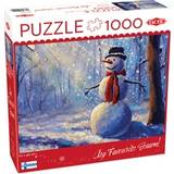 Tactic Puslespil Tactic Puzzle puzzle 1000 Happy snowman