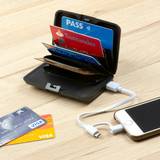 Rfid kortholder InnovaGoods Wallet with RFID Protection and Power Bank Sbanket