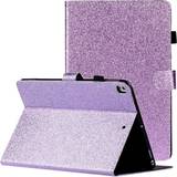 Lilla Tabletcovers MAULUND incover iPad 10.2" (2021 / 2020 / 2019) Glitter Cover w. Flip Stand & Card Holder