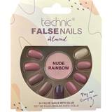 Kunstige negle Technic Kunstige negle Nude Rainbow 24-pack