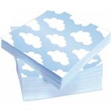 Papirservietter napkins blue/white 33 x 33 cm 20 pieces