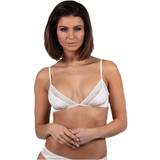 48 - Hvid - Microfiber Tøj Calvin Klein Unlined Triangle White, Female, Tøj, Undertøj, Hvid