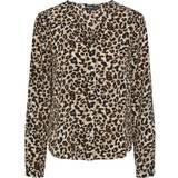 Dame - Leopard Skjorter Pieces Pcnessa Skjorte