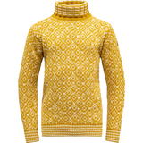 Dame - Gul - Løs Sweatere Devold Svalbard Sweater High Neck - Yellow