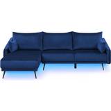 Beliani Varde Navy Blue Sofa 245cm 3 personers