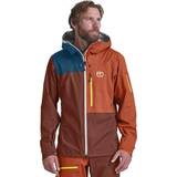 Orange - Uld Overtøj Ortovox 3L Ortler Jacket Men's Clay Orange