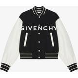 Herre - Læderjakker Givenchy Logo varsity jacket black_white